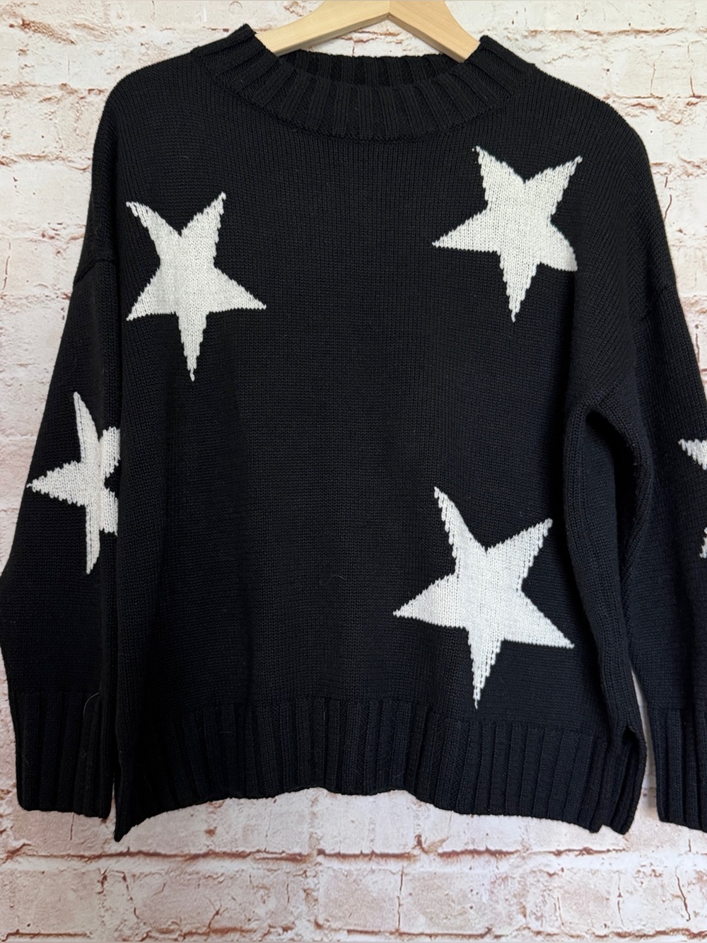Cable Stitch star oversized sweater
